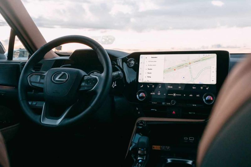 The interior of the 2025 NX, showcasing the Tazuna design.