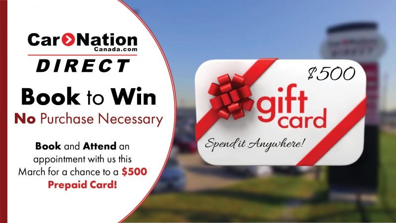 Book to Win a $500 pre paid gift card! - No purchase necessary!
